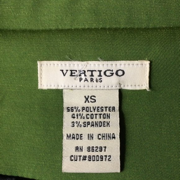 Vertigo Paris Green Cropped Retro Look Jacket, XS - Picture 5 of 6